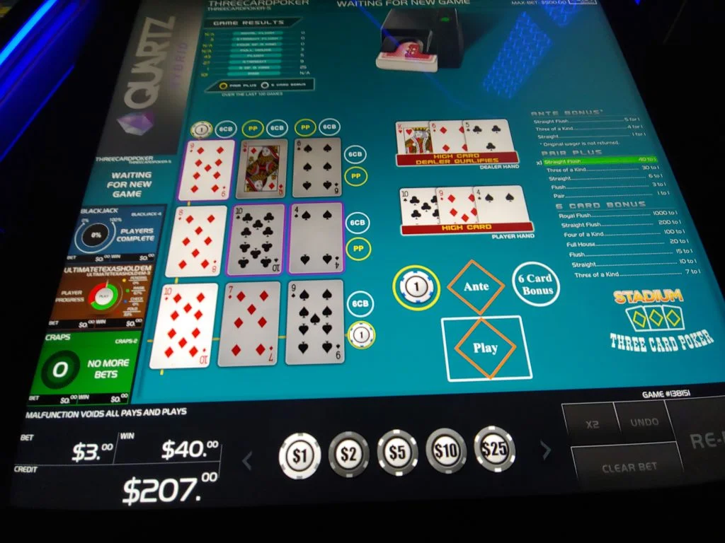 Video poker bonus